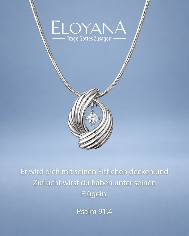 Evrah Anhänger mit Zirkonia, 925er Silber rhodiniert, 17 x 12 mm